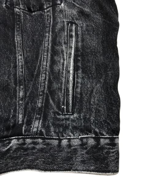 BALENCIAGA（バレンシアガ）BALENCIAGA (バレンシアガ) デニム転写プリント ストレッチジャケット グレー サイズ:Lの古着・服飾アイテム