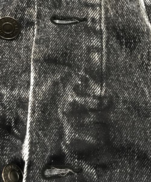 BALENCIAGA（バレンシアガ）BALENCIAGA (バレンシアガ) デニム転写プリント ストレッチジャケット グレー サイズ:Lの古着・服飾アイテム
