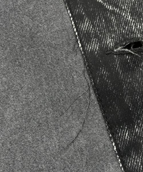 BALENCIAGA（バレンシアガ）BALENCIAGA (バレンシアガ) デニム転写プリント ストレッチジャケット グレー サイズ:Lの古着・服飾アイテム