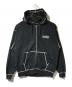 X-LARGE（エクストララージ）の古着「パーカー/CONTRAST STITCH ZIP HOODED SWEATSHIRT 」｜ブラック