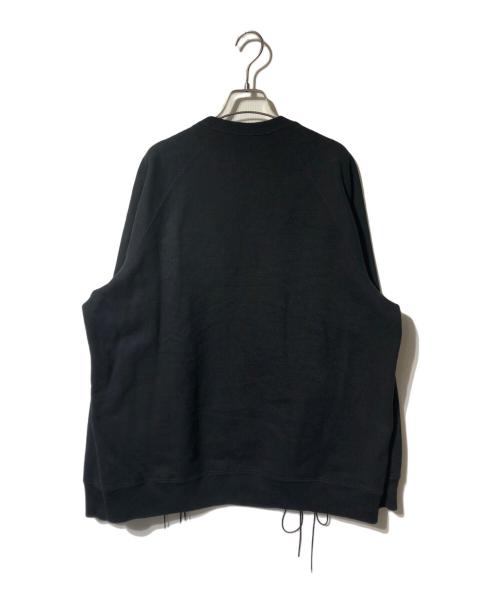 JOHN LAWRENCE SULLIVAN（ジョン ローレンス サリバン）JOHN LAWRENCE SULLIVAN (ジョン ローレンス サリバン) レースアップスウェット ブラック サイズ:ｘ（推定ＸＬ）の古着・服飾アイテム