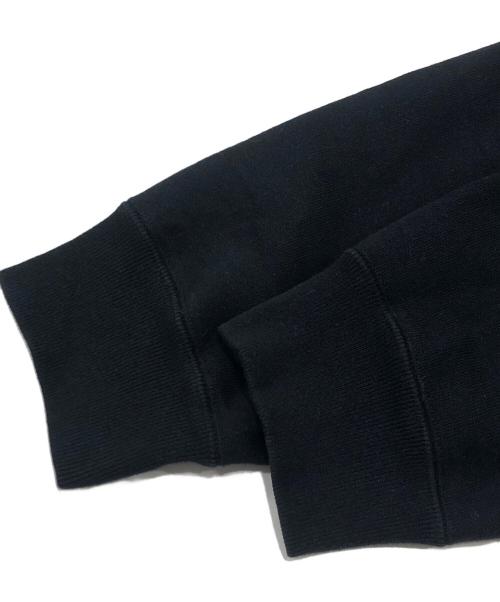 JOHN LAWRENCE SULLIVAN（ジョン ローレンス サリバン）JOHN LAWRENCE SULLIVAN (ジョン ローレンス サリバン) レースアップスウェット ブラック サイズ:ｘ（推定ＸＬ）の古着・服飾アイテム