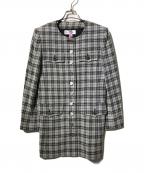 Yves Saint Laurentイヴサンローラン）の古着「オールドツイードコート」｜グレー