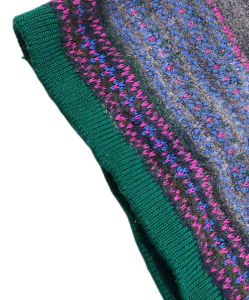 Yves Saint Laurent（イヴサンローラン）Yves Saint Laurent (イヴサンローラン) クルーネックニット マルチカラー サイズ:140の古着・服飾アイテム