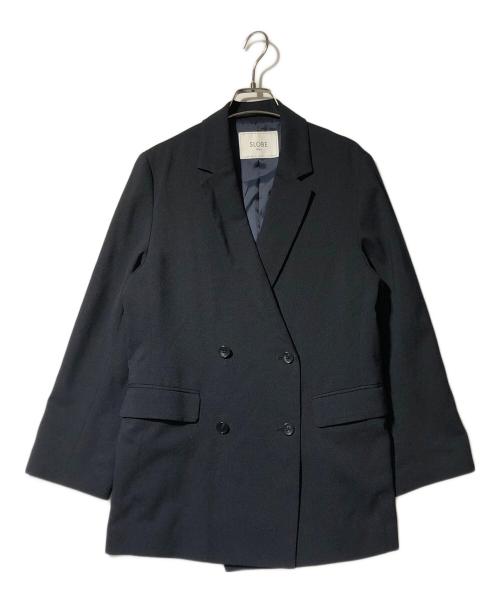 SLOBE IENA（スローブ イエナ）SLOBE IENA (スローブ イエナ) ウォッシャブルダブルブレストジャケット ネイビー サイズ:38の古着・服飾アイテム