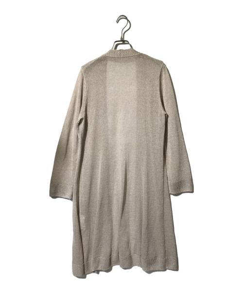 FOXEY（フォクシー）FOXEY (フォクシー) カスケードリブニットロングカーデ ベージュ サイズ:Fの古着・服飾アイテム