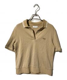 LACOSTE（ラコステ）の古着「スキッパーネックポロシャツ」｜ベージュ