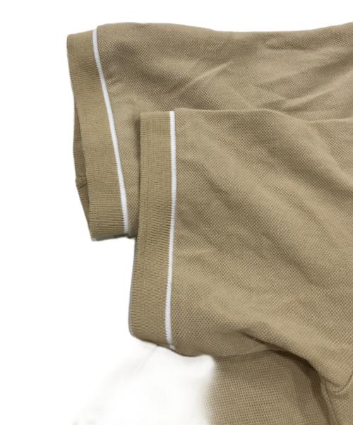 LACOSTE（ラコステ）LACOSTE (ラコステ) スキッパーネックポロシャツ ベージュ サイズ:40の古着・服飾アイテム