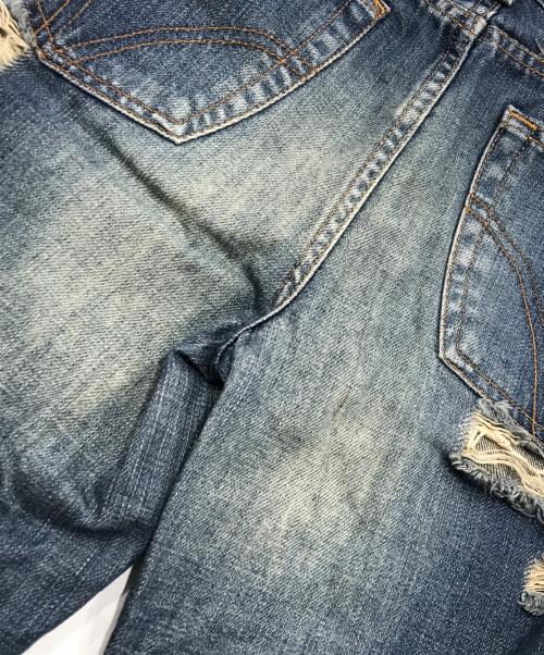 DOLCE & GABBANA（ドルチェ＆ガッバーナ）DOLCE & GABBANA (ドルチェ＆ガッバーナ) ダメージフレアデニムパンツ インディゴ サイズ:28の古着・服飾アイテム