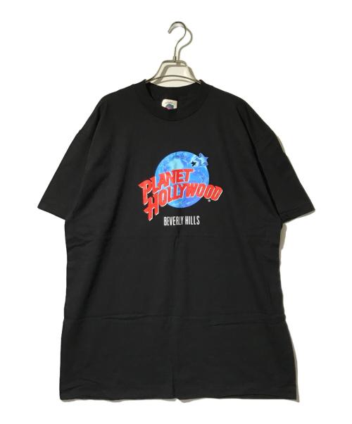 PLANET HOLLYWOOD（プラネットハリウッド）PLANET HOLLYWOOD (プラネットハリウッド) プリントTシャツ ブラック サイズ:XLの古着・服飾アイテム
