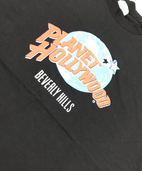 PLANET HOLLYWOOD（プラネットハリウッド）PLANET HOLLYWOOD (プラネットハリウッド) プリントTシャツ ブラック サイズ:XLの古着・服飾アイテム