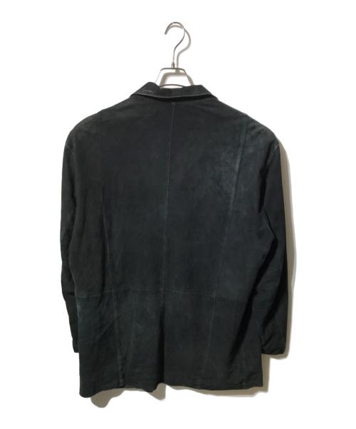 PAPAS（パパス）PAPAS (パパス) ラムスウェードレザージャケット ブラック サイズ:Lの古着・服飾アイテム