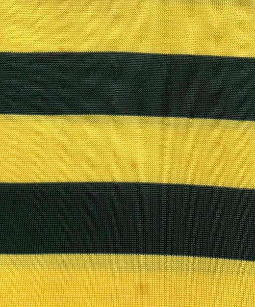 UNDERCOVER（アンダーカバー）UNDERCOVER (アンダーカバー) デザインボーダーカットソー グリーン×イエロー サイズ:Ｍの古着・服飾アイテム