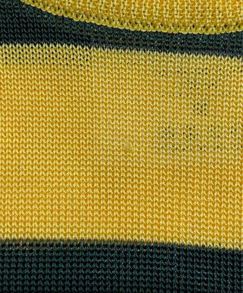 UNDERCOVER（アンダーカバー）UNDERCOVER (アンダーカバー) デザインボーダーカットソー グリーン×イエロー サイズ:Ｍの古着・服飾アイテム