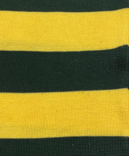 UNDERCOVER（アンダーカバー）UNDERCOVER (アンダーカバー) デザインボーダーカットソー グリーン×イエロー サイズ:Ｍの古着・服飾アイテム