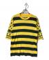 UNDERCOVER（アンダーカバー）の古着「デザインボーダーカットソー」｜グリーン×イエロー