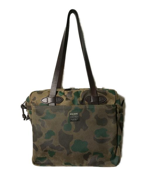 FILSON（フィルソン）FILSON (フィルソン) WAXED TOTE BAGU WITH ZIPPER カモフラの古着・服飾アイテム