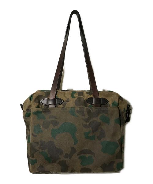 FILSON（フィルソン）FILSON (フィルソン) WAXED TOTE BAGU WITH ZIPPER カモフラの古着・服飾アイテム