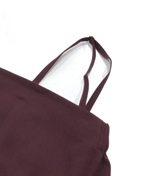 6(ROKU) BEAUTY&YOUTH（ロク ビューティーアンドユース）6(ROKU) BEAUTY&YOUTH (ロク ビューティーアンドユース) BUSTIER ALL IN ONE エンジ サイズ:36の古着・服飾アイテム