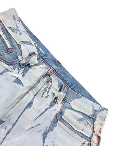 DIESEL（ディーゼル）DIESEL (ディーゼル) STRAIGHT FIT MID-RIZE LIGHTLY JEANS インディゴ サイズ:30の古着・服飾アイテム