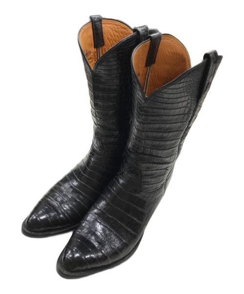 LUCCHESE（ルケーシー）LUCCHESE (ルケーシー) CAIM-BELLY-テキサスブーツ ブラック サイズ:US 9 1/2の古着・服飾アイテム