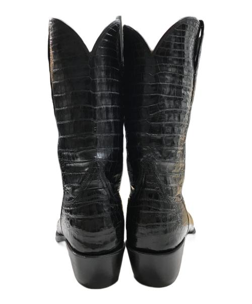 LUCCHESE（ルケーシー）LUCCHESE (ルケーシー) CAIM-BELLY-テキサスブーツ ブラック サイズ:US 9 1/2の古着・服飾アイテム