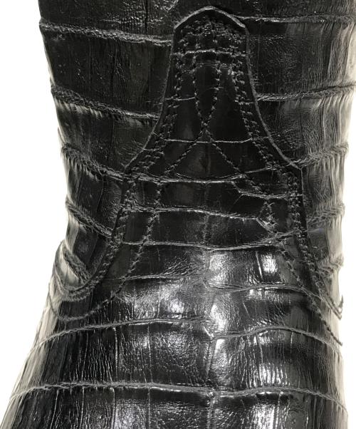 LUCCHESE（ルケーシー）LUCCHESE (ルケーシー) CAIM-BELLY-テキサスブーツ ブラック サイズ:US 9 1/2の古着・服飾アイテム