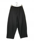 LAD MUSICIANラッドミュージシャン）の古着「ウールワイドスラックス」｜ブラック