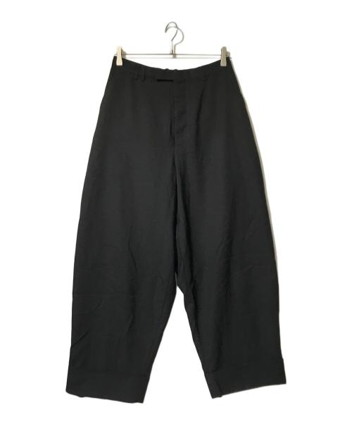 LAD MUSICIAN（ラッドミュージシャン）LAD MUSICIAN (ラッドミュージシャン) ウールワイドスラックス ブラック サイズ:44の古着・服飾アイテム