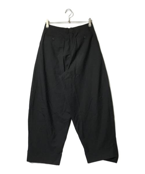 LAD MUSICIAN（ラッドミュージシャン）LAD MUSICIAN (ラッドミュージシャン) ウールワイドスラックス ブラック サイズ:44の古着・服飾アイテム