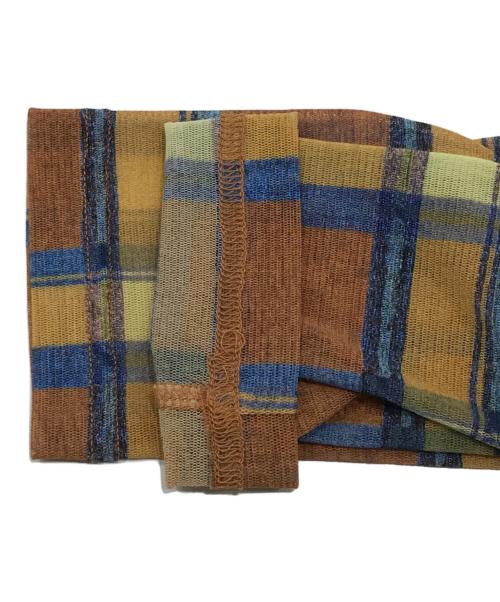 PLEATS PLEASE（プリーツプリーズ）PLEATS PLEASE (プリーツプリーズ) 総柄カットソー ブラウン サイズ:3の古着・服飾アイテム