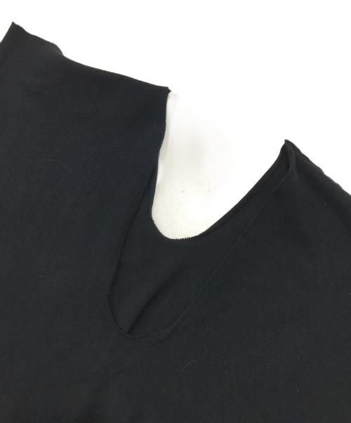 ISSEY MIYAKE FETE（イッセイミヤケフェット）ISSEY MIYAKE FETE (イッセイミヤケフェット) メッシュ切替ベスト ブラック サイズ:2の古着・服飾アイテム