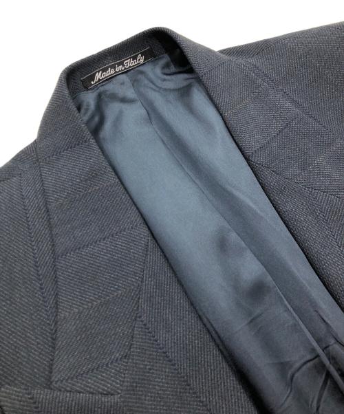 EMPORIO ARMANI（エンポリオ アルマーニ）EMPORIO ARMANI (エンポリオアルマーニ) ダブルブレストテーラードジャケット グレー サイズ:５２の古着・服飾アイテム