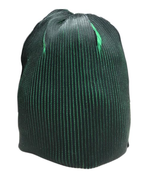 ISSEY MIYAKE MEN（イッセイミヤケメン）ISSEY MIYAKE MEN (イッセイミヤケメン) ビーニー ブラック×グリーンの古着・服飾アイテム