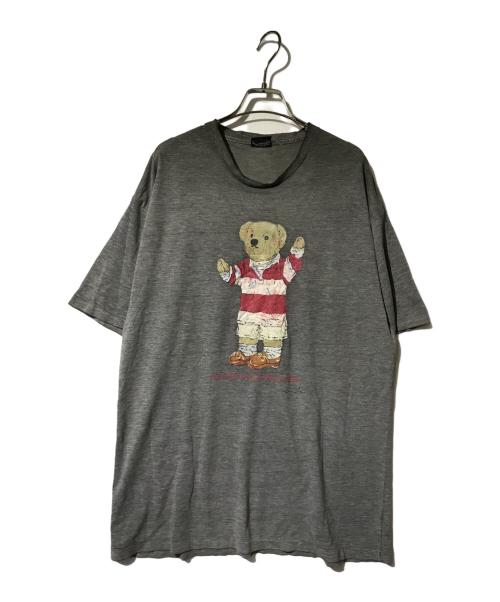 POLO RALPH LAUREN（ポロ・ラルフローレン）POLO RALPH LAUREN (ポロ・ラルフローレン) ポロベアプリントTシャツ グレー サイズ:Ｌの古着・服飾アイテム