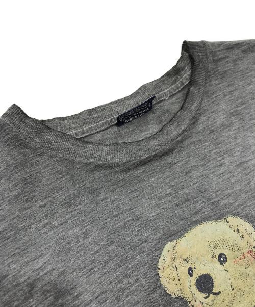 POLO RALPH LAUREN（ポロ・ラルフローレン）POLO RALPH LAUREN (ポロ・ラルフローレン) ポロベアプリントTシャツ グレー サイズ:Ｌの古着・服飾アイテム