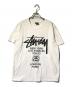 stussy（ステューシー）の古着「ロゴプリントｔシャツ」｜ホワイト