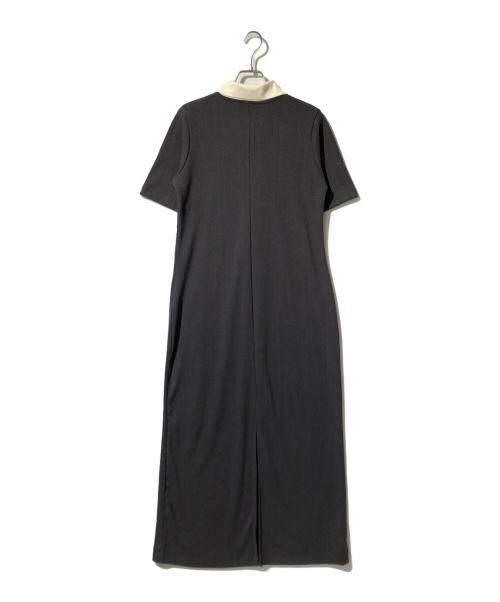 Adam et Rope（アダム エ ロペ）Adam et Rope (アダム エ ロペ) ハーフスリーブポロシャツワンピース グレー サイズ:Mの古着・服飾アイテム