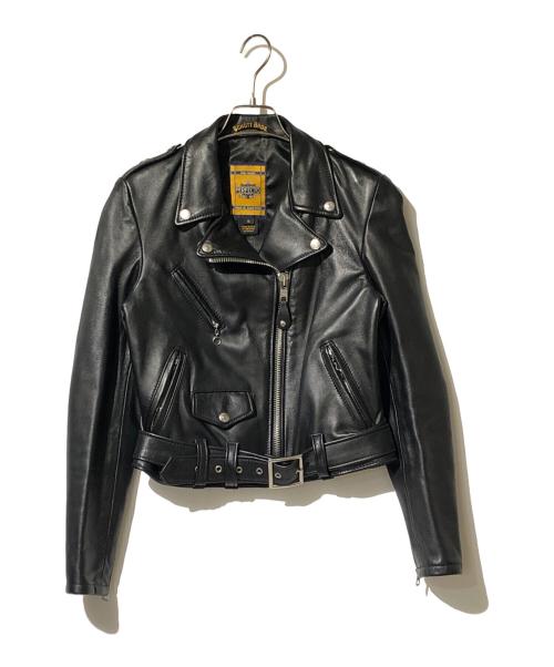 SCHOTT BROS.（ショット）SCHOTT BROS. (ショットブロス) ワンスターダブルライダースジャケット/ラムレザージャケット ブラック サイズ:Sの古着・服飾アイテム