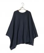 Y'sワイズ）の古着「ロングスリーブカットソー/DOLMAN SLIT T」｜ネイビー
