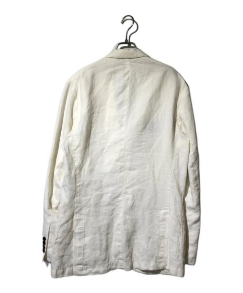Drumohr（ドルモア）Drumohr (ドルモア) リネンジャケット ホワイト サイズ:50の古着・服飾アイテム