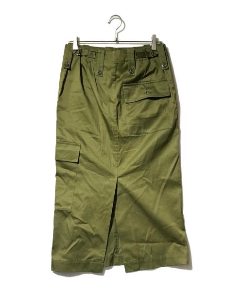 journal standard luxe（ジャーナルスタンダード ラックス）journal standard luxe (ジャーナルスタンダード ラックス) ミリタリーツイルベイカーカーゴスカート オリーブ サイズ:Sの古着・服飾アイテム