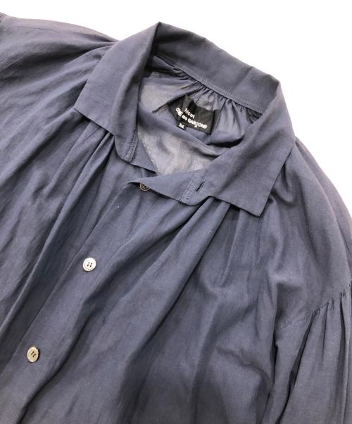 tricot COMME des GARCONS（トリココムデギャルソン）tricot COMME des GARCONS (トリココムデギャルソン) コットンポリシアーロングスリーブシャツ ネイビー サイズ:Mの古着・服飾アイテム