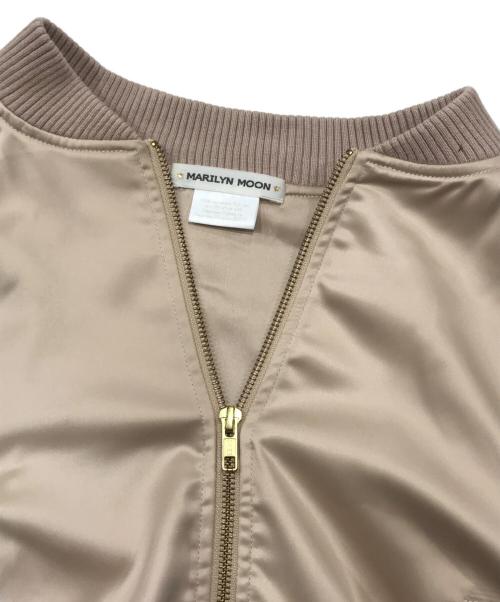 MARILYN MOON（マリリンムーン）MARILYN MOON (マリリンムーン) レースジップアップブルゾン/ラグランジャケット ベージュ サイズ:Ｆの古着・服飾アイテム