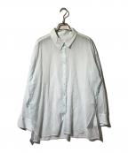 Plageプラージュ）の古着「fluffy sheer シャツ」｜スカイブルー