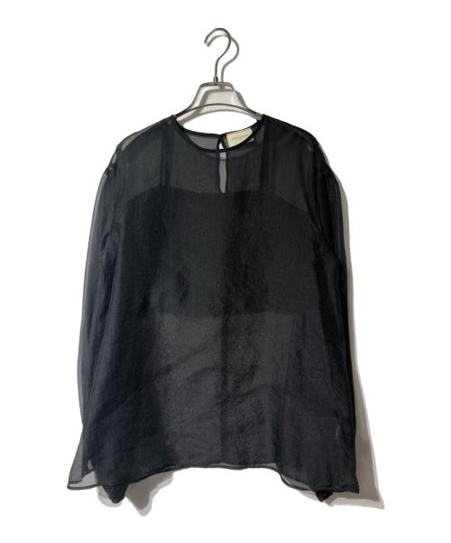 UNITED ARROWS（ユナイテッドアローズ）UNITED ARROWS (ユナイテッドアローズ) ソフトオーガンジー キャミソール付き 2WAY ブラック サイズ:FREEの古着・服飾アイテム