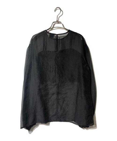 UNITED ARROWS（ユナイテッドアローズ）UNITED ARROWS (ユナイテッドアローズ) ソフトオーガンジー キャミソール付き 2WAY ブラック サイズ:FREEの古着・服飾アイテム