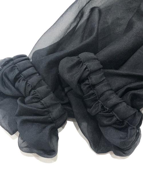 UNITED ARROWS（ユナイテッドアローズ）UNITED ARROWS (ユナイテッドアローズ) ソフトオーガンジー キャミソール付き 2WAY ブラック サイズ:FREEの古着・服飾アイテム