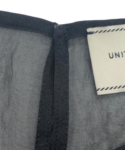 UNITED ARROWS（ユナイテッドアローズ）UNITED ARROWS (ユナイテッドアローズ) ソフトオーガンジー キャミソール付き 2WAY ブラック サイズ:FREEの古着・服飾アイテム