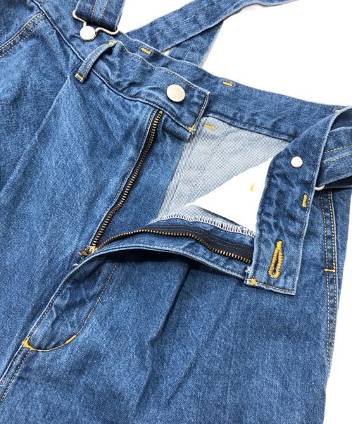 Whim Gazette（ウィムガゼット）Whim Gazette (ウィムガゼット) 【GEMINI】サスペンダーデニムパンツ インディゴ サイズ:Freeの古着・服飾アイテム